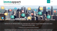 Desktop Screenshot of immoappart.ca
